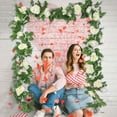 thumbnail image 1 of SHIMELE Simulation Rose Vines Decoration 230cm 10 Heads Artificial Flowers 2 Piece Set for Valentine's Day Home Wall Hanging Centerpiece, 1 of 6