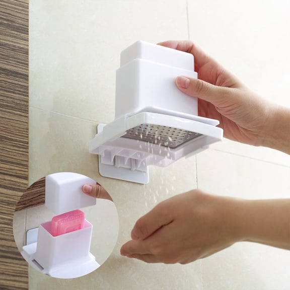 SHIMELE Soap Powder Grinder Box Efficient Soap Grater Compact Durable For Laundry Cleaning Home Bathroom No Water Staining Portable Storage