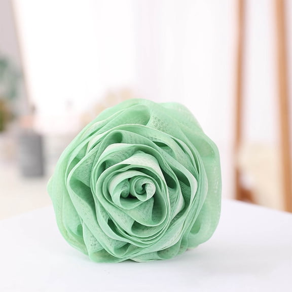 SHIMELE Loofah Bath Sponge Scrubber, Mesh Shower Loofah Sponge, Green