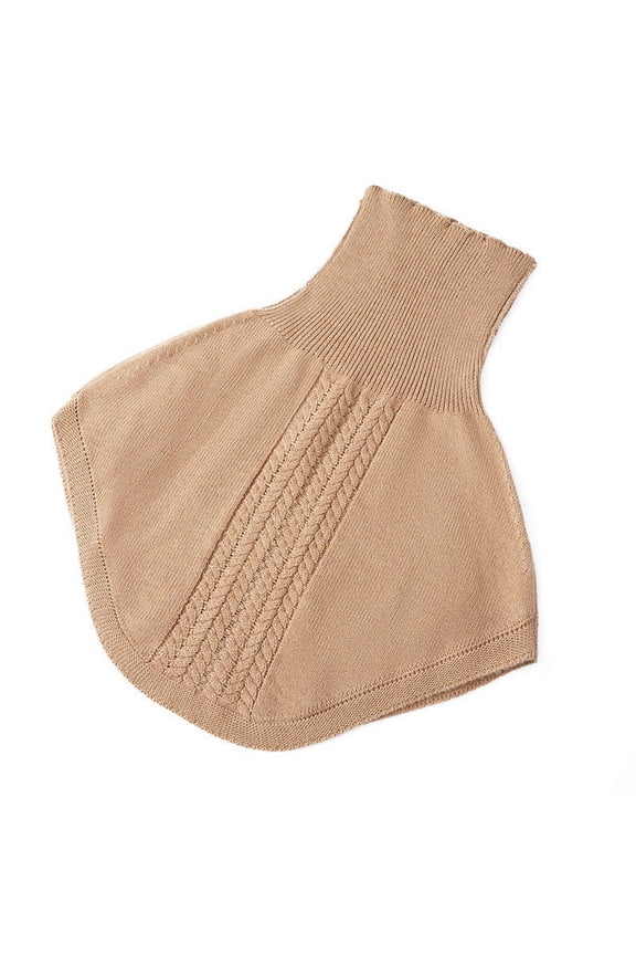 Soft Warm High Neck Detachable Fake Collar Winter Warmer for Men Women, Unique Pattern Design, Versatile Fashion Accessory for Chilly Days