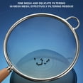 thumbnail image 1 of SHIMELE Stainless Steel Fine Mesh Oil Strainer Sieve Spoon - Soy Milk Filter, Flour Colander, Cooking Strainer with Wooden Handle for Sifting, Rinsing & Filtration - Kitchen Essential, 1 of 9