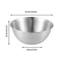 thumbnail image 1 of SHIMELE Stainless Steel Mixing Bowl Set Thickened Multi-functional Large Basin for Cooking, Baking, Food Prep, Camping, BBQ - 3 Sizes, 1 of 2