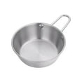 thumbnail image 1 of SHIMELE Stainless Steel Rice Wine Bowl with Handle, Matte Brushed Design, Versatile Cooking Snack Seasoning Dish for Home and Restaurant Use, 1 of 2
