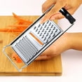thumbnail image 1 of SHIMELE Stainless Steel Vegetable Grater, Multifunctional Shredder for Potatoes and Carrots, Kitchen Tool with Non-Slip Handle, Easy Clean Grater, Durable Storage Loop, 3 Sizes Available, 1 of 4