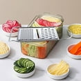 thumbnail image 1 of SHIMELE Stainless Steel Vegetable Grater, Multifunctional Shredder for Potatoes and Carrots, Kitchen Tool with Non-Slip Handle, Easy Clean Grater, Durable Storage Loop, 3 Sizes Available, 1 of 3