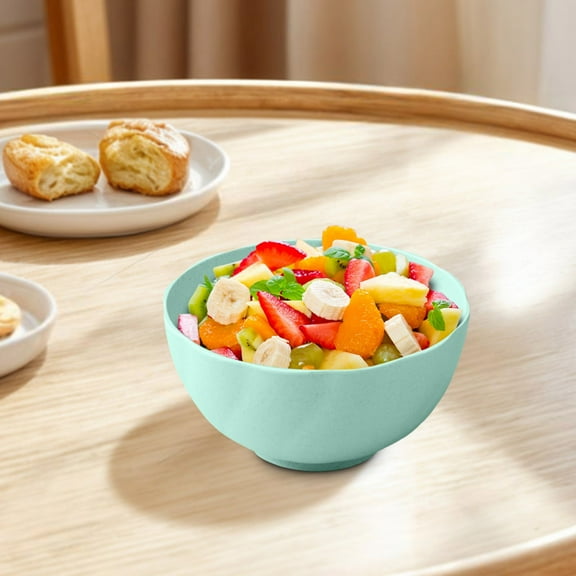 SHIMELE Straw Bowl Large 6-Inch Eco-Friendly Tableware for Dorms & Families - Lightweight, Easy Clean, Multi-Purpose Food Serving Bowl