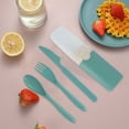 thumbnail image 1 of SHIMELE Straw Plastic Cutlery Set Utensil Set Fork Knife Spoon Tableware Portable Dining Set Eco-Friendly Outdoor Picnic Travel Essentials Lightweight Dining Accessories, 1 of 6