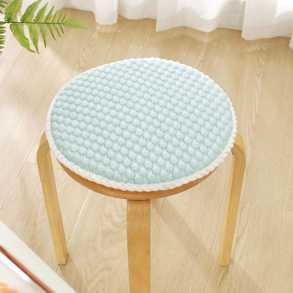 SHIMELE Summer Rattan Ice Silk Chair Cushion, Comfortable Non-Slip Round Stool Cover, Ergonomic Floor Cushion, 30cm Soft Seating for Home, Office, Outdoors