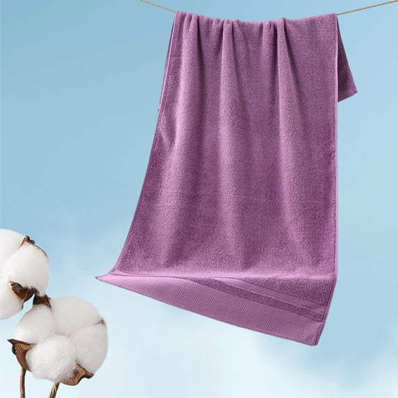 SHIMELE Thick Cotton Bath Towel Soft Absorbent Bathroom Towel for Adults Home Use Multi-color 100cm x 50cm Durable and Quick Dry