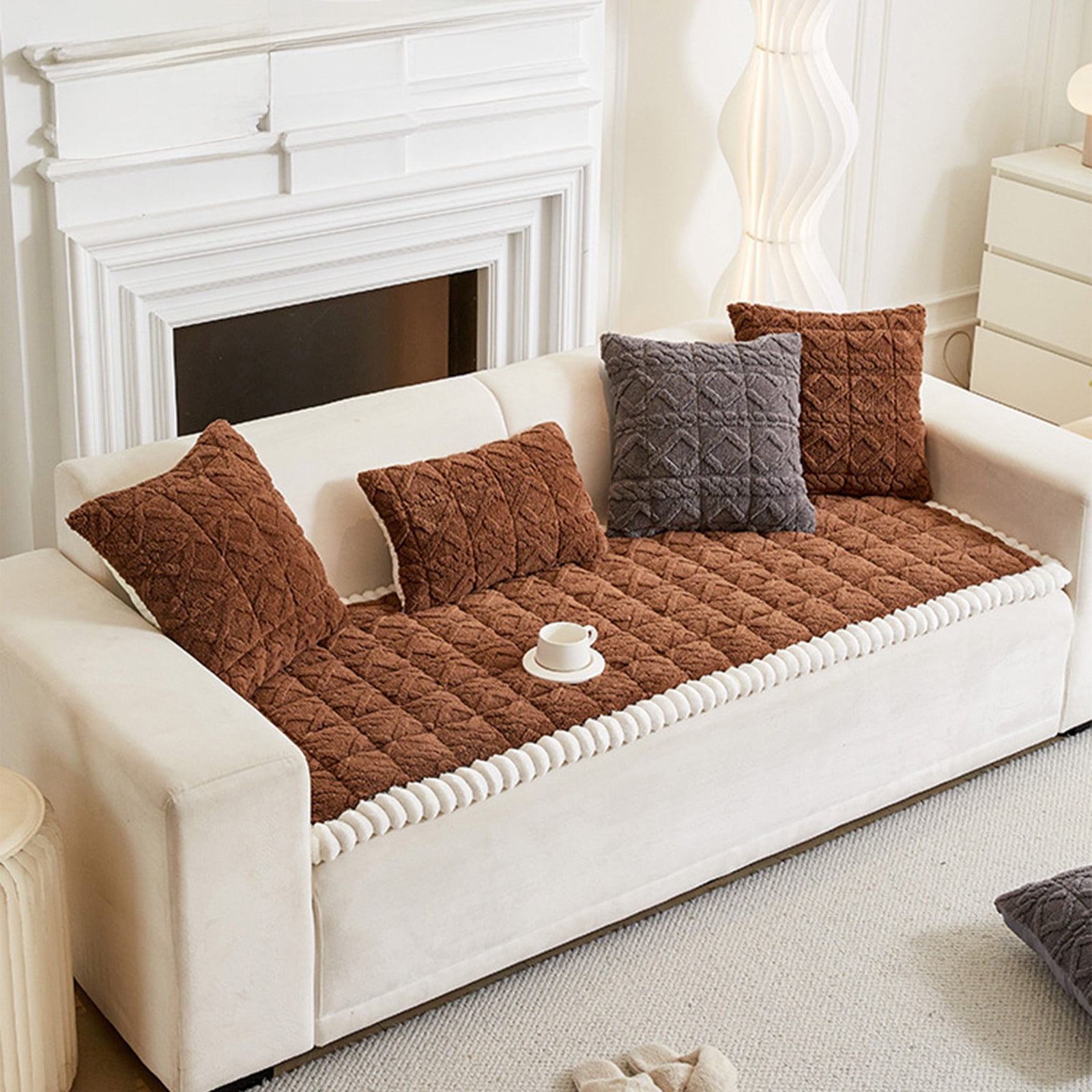 SHIMELE Thickened Sofa Cushion for Fall and Winter | Plush Seat Pad | Comfortable Couch Cushion | Non-Slip Sitting Cushion | Soft Home Decor | 70x180cm