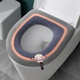 thumbnail image 1 of SHIMELE Thickened Toilet Seat Cover - All-Season Washable Mat, Universal Fit for O/V/U Shapes, Soft Polyester, Easy Clean, Home Decor, 1 of 6