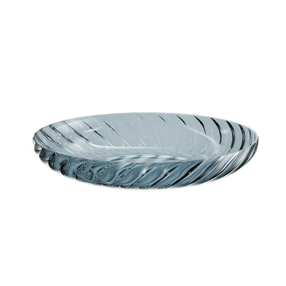 SHIMELE Transparent Fruit Bowl Large Capacity Durable Crystal Clear Design for Living Room Tea Table Snack Serving