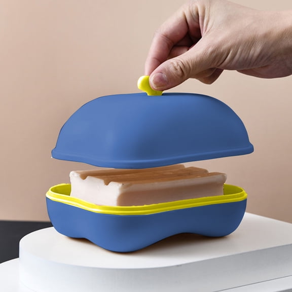 SHIMELE Travel Soap Box with Lid, Bathroom Soap Holder, Shower Soap Case, Waterproof Soap Container, Compact Portable Soap Dish for Home and Travel Use