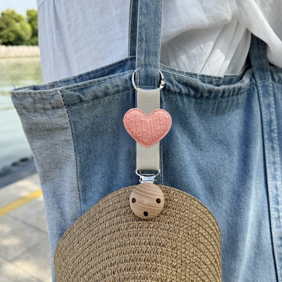 SHIMELE Travel Sun Hat Clip, Hat Hanging Clip, Avert Loss Bag Clip, Outdoor Hat Holder, Portable Hat Accessory, Sun Protection Clip, Convenient Clip for Travel, Secure Hat Keeper
