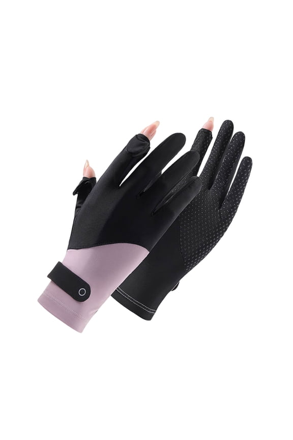UV Protection Sun Gloves for Women, Lightweight Breathable Ice Silk Full Finger Design for Driving, Cycling, Outdoor Activities