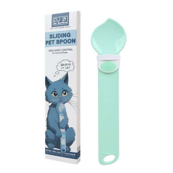 SHIMELE Wet Treat Dispenser Cat Food Spoon - Washable, Multifunctional Pet Feeder with Hanging Hole for Easy Storage and Mess-Free Feeding