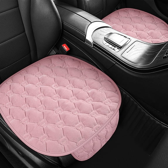 SHIMELE Winter Plush Car Seat Cushion Non-Slip Easy Installation Warmth Single Piece for Cars SUVs Trucks Front Seat Use