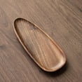 thumbnail image 1 of SHIMELE Wooden Tea Tray Dry Tea Tray Storage Tray for Cups Candy Fruit Serving - Brown Round Wooden Platter for Tea Brewing and Snack Organization, 1 of 6