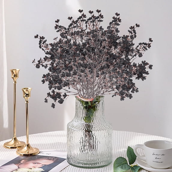 SHIMELE Simulation Flower Branches, Artificial Small Peach Blossoms, 10PC 18.5in, Home Decoration, Tea Room, Wedding Party Prop