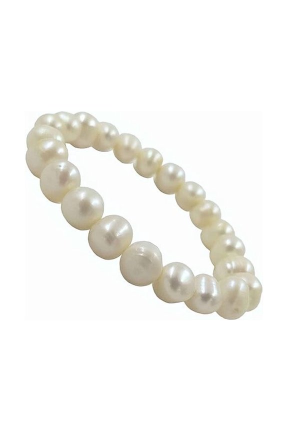 Unisex Adult Natural Semi Precious Gemstone Bracelet Crystal Round Loose Beads 8Mm Pearl Moti