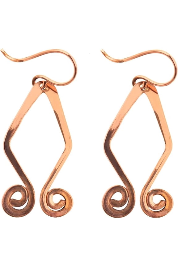 copper earrings for women stylish traditional jhumka earring (Style 10)