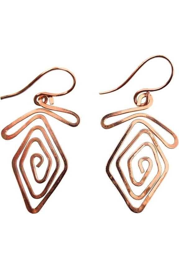 copper earrings for women stylish traditional jhumka earring (Style 5)