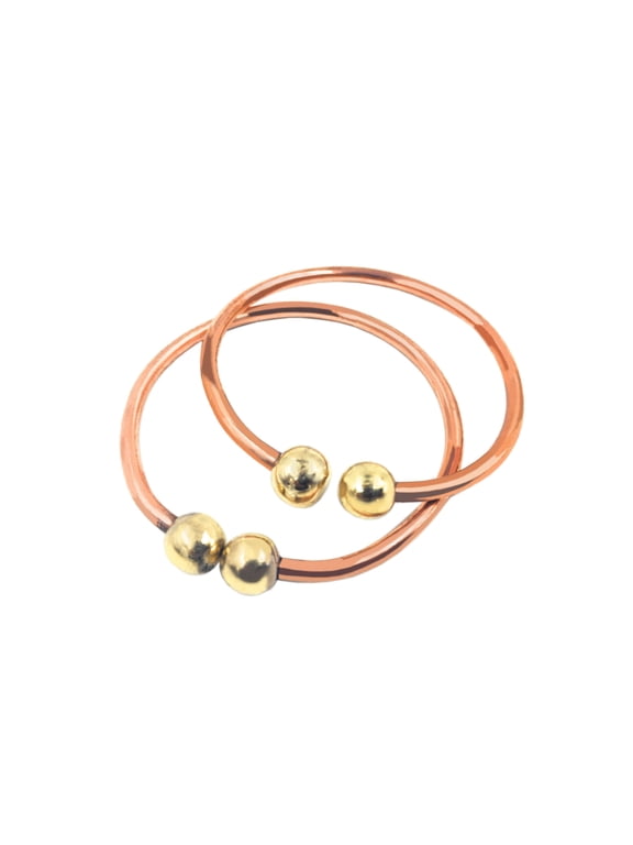 pure copper small leg kada anklet adjustable (0 to 1 Year)