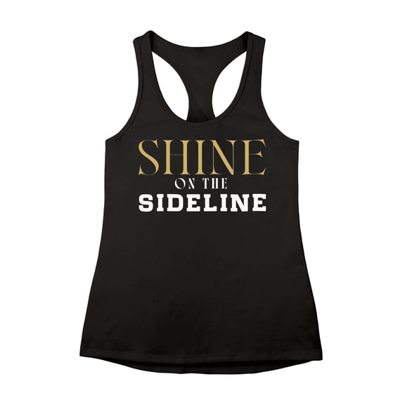 SHINE ON THE SIDELINE TANK (Youth Sizes) (Black, YL)