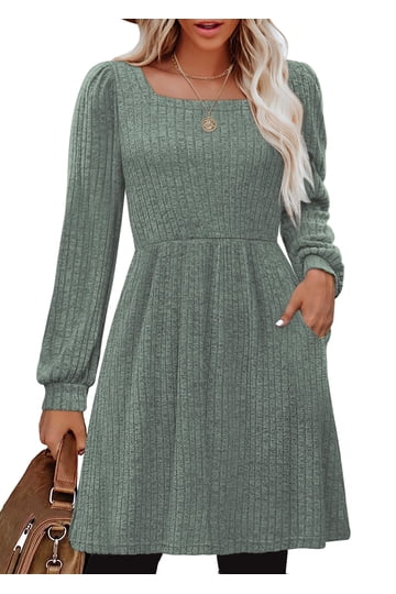 fitted lace wedding dress MASCOMODA Womens Dresses 2026 Fall Long Sleeve Midi Dress Casual V Neck  Button Down Tiered Flowy Aline Tie Waist Shirt Dress(Army Green,Small) at  Amazon Women's Clothing store
