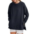thumbnail image 1 of SHINE UP Sweatshirt for Women Long Sleeve Crewneck Tops Oversized Casual Pullover Shirts with Side Zipper, 1 of 8