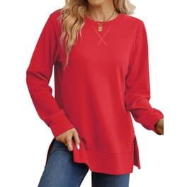 Apparel Red Champion Crewneck Womens Champion CREWNECK T SHIRT Red