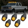 SHINEFIT 5PCS Amber LED AIF4 Cab Roof Marker Running Lights Replacement