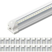 SHINESTAR 4FT Led Shop Lights, 40W 5000LM, 5000K Bright Light, Energy-Saving, Linkable T8 Light Tube Integrated Fixture for Workshop Garage Basement, 20 Pack