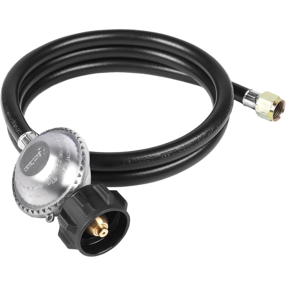 SHINESTAR 5 Feet Propane Hose with Regulator Replacement Part for Portable Propane Grill, Blackstone 28"/36" Griddle, Fire Pit, Patio Heater and More, Low Pressure