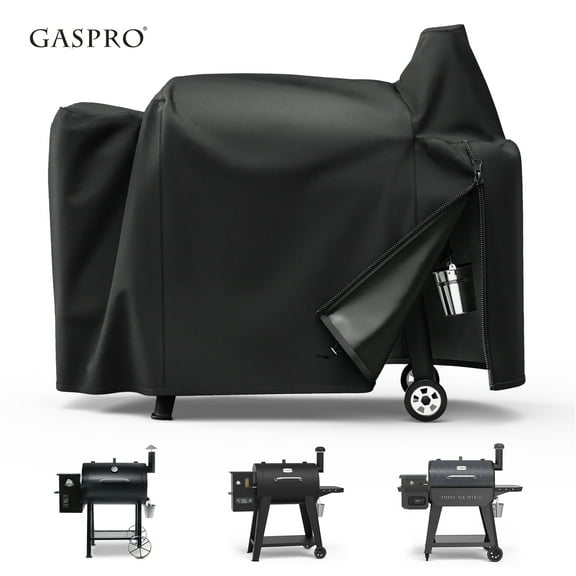 Gaspro Pellet Grill Cover for Pit Boss 820 Series, Pro Series 850, Heavy Duty 600D Polyester with Anti-UV Coating, Waterproof & Windproof, All Weather Protection
