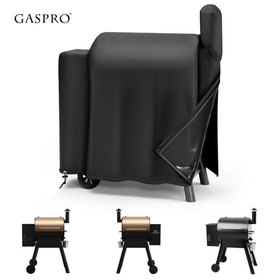 Gaspro Upgraded Grill Cover Fits Traeger Pro Series 575/22, Lil Tex Elite, Eastwood Grills, Heavy Duty 600D Fabric, Waterproof Grill Cover with Zipper & Drawstring, Easy to Put On and Take Off
