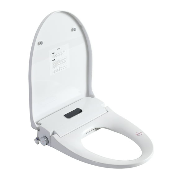 SHINGONE Electric Bidet Toilet Seat with Adjustable Heated Seat and Instant Warm Water, Soft Close Bidet Seat for Toilet with Wireless Remote, Feminine & Front Rear Wash, Self-Clean Nozzle