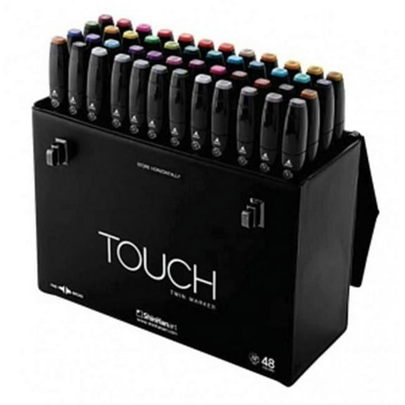 SHINHAN ART TOUCH TWIN 1104800 48-COLOR FINE & BROAD NIB MARKER SET