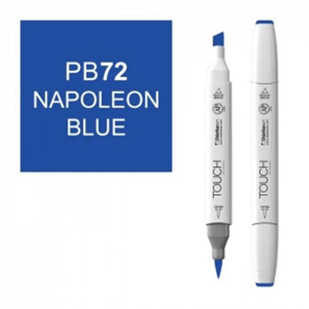 ShinHan Touch Twin Brush Marker - Napoleon Blue PB72 - Walmart
