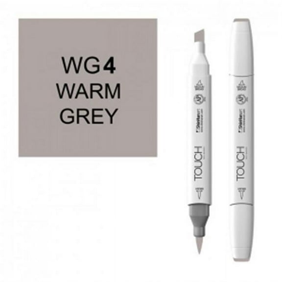 ShinHan Touch Twin Brush Marker - Warm Grey 4 WG4