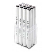 SHINHAN ART TOUCH TWIN BRUSH 1211201 12-PIECE WARM GREY MARKER SET