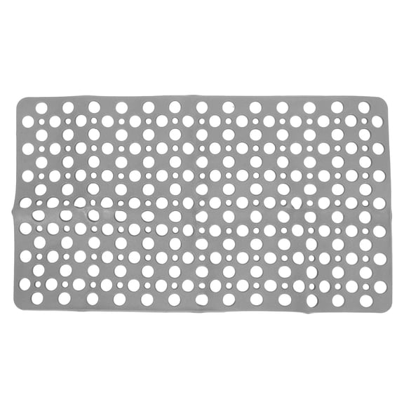 SHINYPASING 1Pack Non Skid Shower Mat Bathtub Mat Bathing Comfort Anti Slip 75x43x0.5In Grey PVC