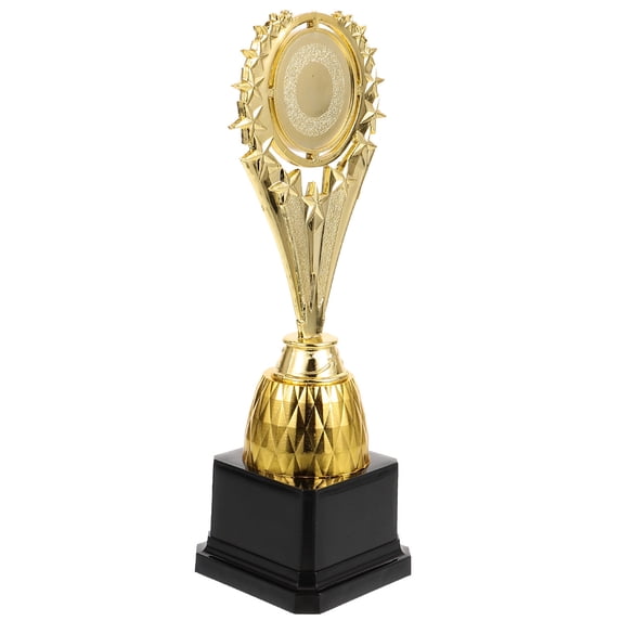 SHINYPASING 1Pcs Golden Plastic Trophy for Quiz and Contest Awards in Sports and