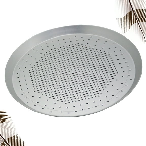 SHINYPASING Pizza Serving Tray Kitchenware 1Pack Round Silver