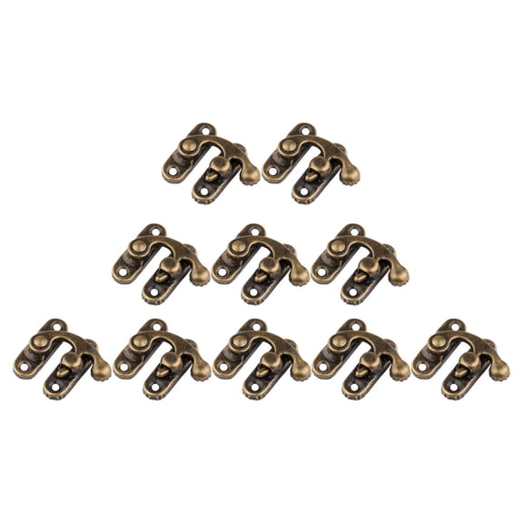 SHINYPASING 25Pcs Small Hasp Latch for Furniture Decoration 1.26x1.06x0.39 Inch