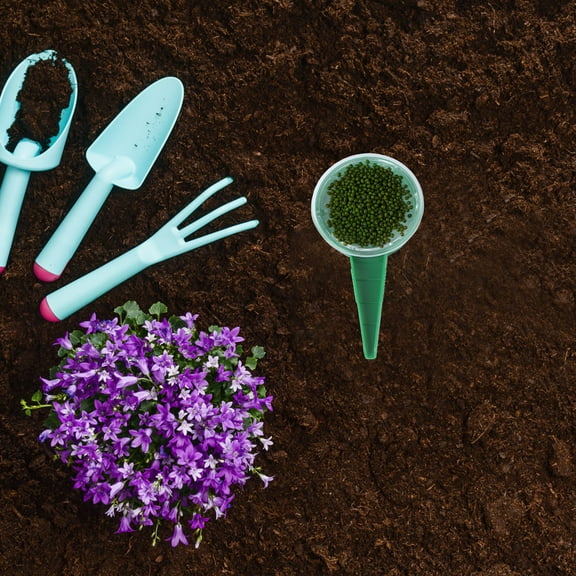 SHINYPASING 4Pcs Simple Design Green Gardening Tool for Balcony Mini Outdoor Gardens 12.5*6.7in