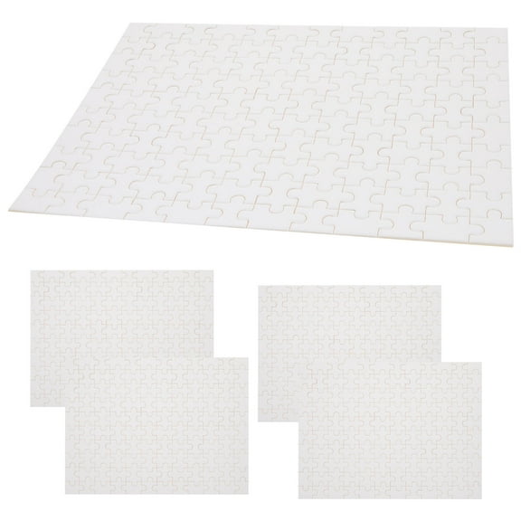 SHINYPASING 5 Sets Blank Puzzle For Diy Sublimation Wooden Heat Transfer Craft Projects