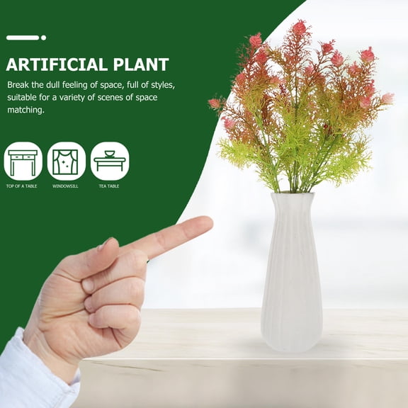 SHINYPASING 5Pcs Artificial Topiary Decorative Branches for Centerpiece Home Decoration Plastic Iron Wire