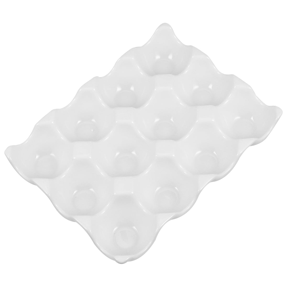 SHINYPASING Egg Organizer Bin Ceramic Egg Box Storage Container 1Pack ...