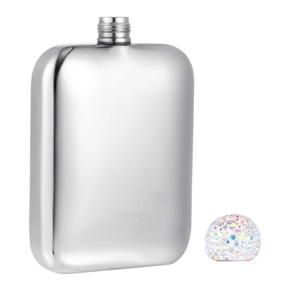 SHINYPASING Smoothie Bottle Mini Wine Bottle Silver Stainless Steel 1Set